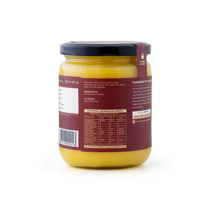 Two Brothers Organic Farms A2 Ghee |Free-grazed, Grass-fed Desi Gir Cows | Traditional Bilona Method | Pure, Natural and Healthy Ghee | Farm-Made A2 Cow Ghee with Probiotics for Gut Health