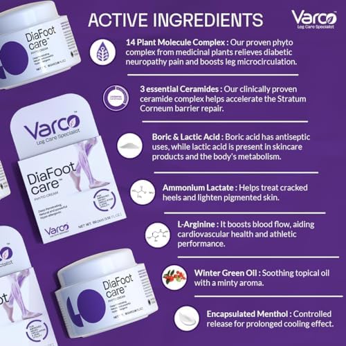 Diafoot Care Phyto Leg Moisturization & Brightening Cream|Ceramides, Shea-Butter, Deep Intense Moisturization Foot Cream For Women, Men (100 Gm)