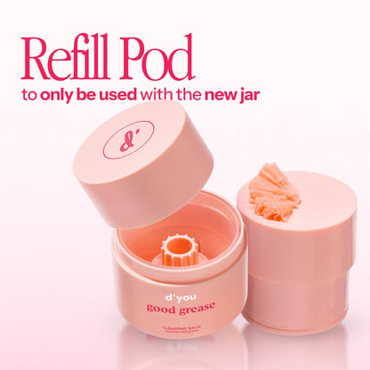 d’you Good Grease Cleansing Balm – Melt-Away Makeup & Sunscreen, Deep Pore Cleanser, 50 ml, Cruelty-Free, Refillable Packaging