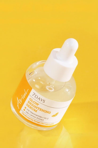 Ariul 7days Glow Brightening Serum (20ml) Korean Face Serum for Dark Spots with 5% Niacinamide & Vitamin-C, Fade Dark Spots, Uneven Skin Tone, Hydrating Lightweight Glow Serum for Radiant Skin In Just 7 Days