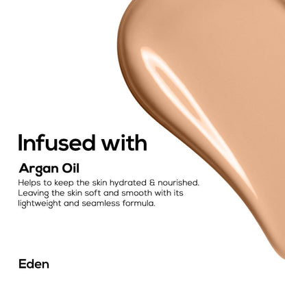 RENEE PRO Broadway Liquid Foundation - Eden, Full Coverage, Lightweight, Long-Lasting, And Highly Buildable. Delivers Velvety Matte Finish, Infused with Spf 15 & Argan Oil for Nourishment - 30ml