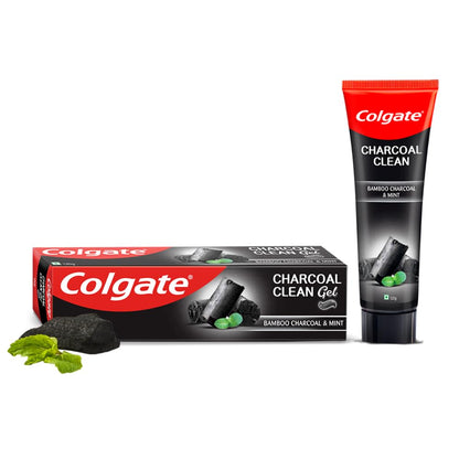 Colgate Charcoal Clean Black Gel Toothpaste, 120g, Bamboo Charcoal and Wintergreen Mint for a Clean Mouth Experience(Bad Breath Treatment)