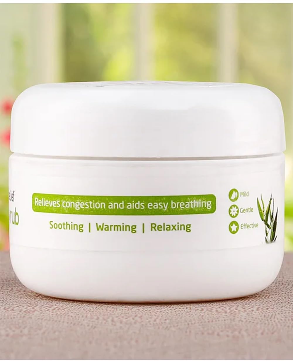 Babyhug Rapid Relief Babyrub, 50 ml, Soothing Balm with Eucalyptus, Lavender, Rosemary