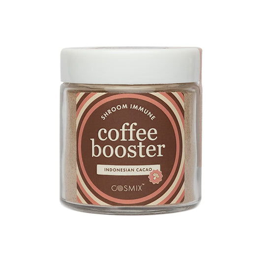 Cosmix Shroom Immune Coffee Booster | Immunity Boosting, Prevent Caffeine Crash | Superfood Blend with Reshi, Chaga & Sliver Ear | No Added Sugar | Vegan | 60g - 40 servings (Real Indonesian Cacao)