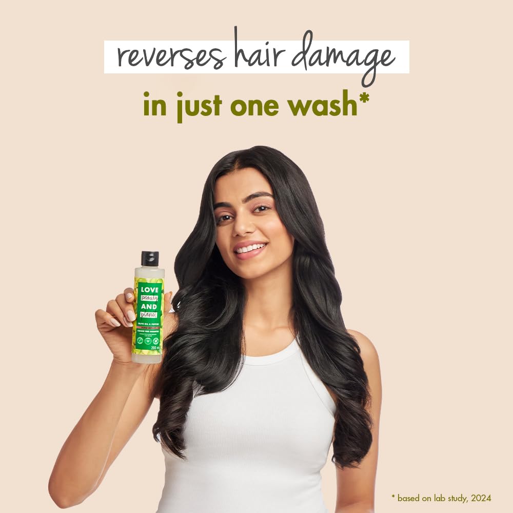 LBP Olive Oil & Peptide Bond Repair Shampoo|No Sulfates,No Paraben, 200ml