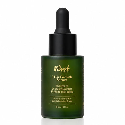 Vilvah Hair Growth Serum | Redensyl & Rosemary Serum for Hair Fall Control & Improved Hair Density | Supports Healthier Hair Growth & Stronger Hair | Nourishes Scalp & Balances Scalp Ecosystem | 30 ml