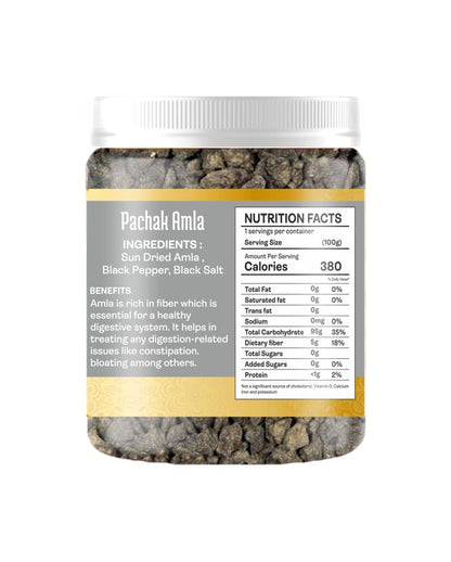 VILAAS Amla Pachak Candy | Dried Chatpata Amla Mukhwas for Digestion and Immunity | Salty Dry Awala Supari, Source of Fibre and Vitamin C, Salted Gooseberries Churan