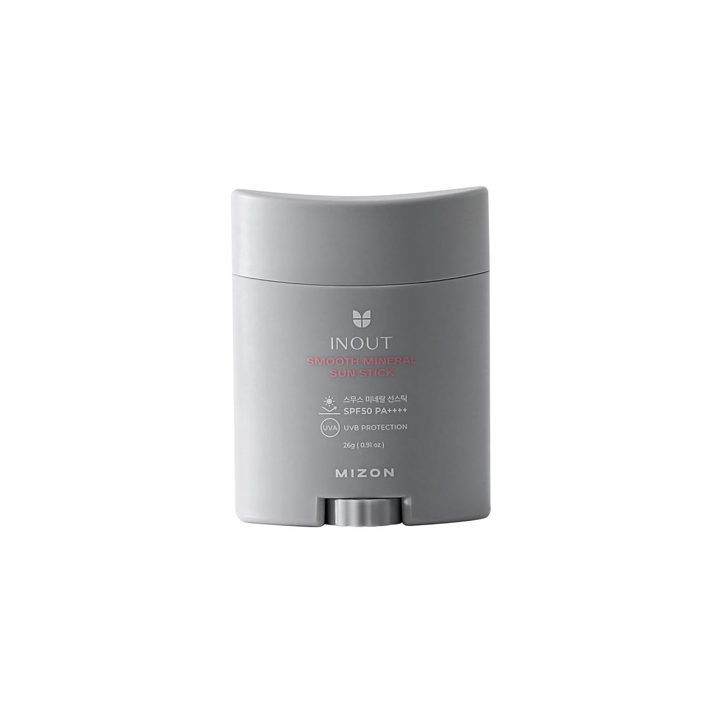 Mizon Inout Smooth Mineral Sun Stick SPF 50 PA++++ Sun Stick to Take Anywhere with You - Long Lasting Protection 24H - Suitable for Sensitive/Acne Skin - Ocean Friendly - 26g