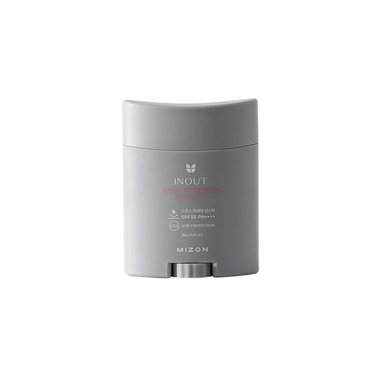 Mizon Inout Smooth Mineral Sun Stick SPF 50 PA++++ Sun Stick to Take Anywhere with You - Long Lasting Protection 24H - Suitable for Sensitive/Acne Skin - Ocean Friendly - 26g