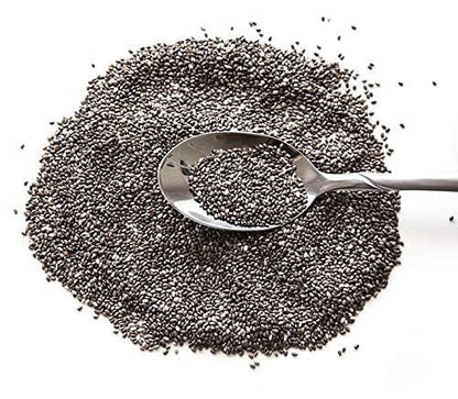 MarwarBites Premium Chia Seeds 250GM | Raw Unroasted & Cleaned | Natural Plant-Based Superfood Seed For Eating | Ideal for Smoothies, Baking & Cooking