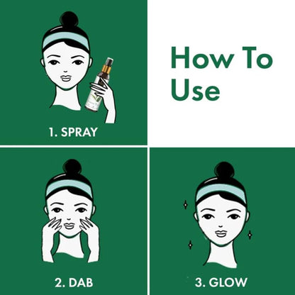 Good Vibes Green Tea Glow Toner 120 ml, Hydrating Purifying Anti Acne Moisturizing Revitalizing Facial Spray Toner for All Skin Types, Natural, No Alcohol, Parabens & Sulphates, No Animal Testing