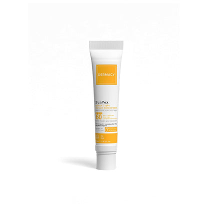 Dermacy Sunvex | Ultra Light Fluid Sunscreen | SPF 60 PA+++ | Non Greasy Sun Protection | Suitable For All Skin Types | 40ml