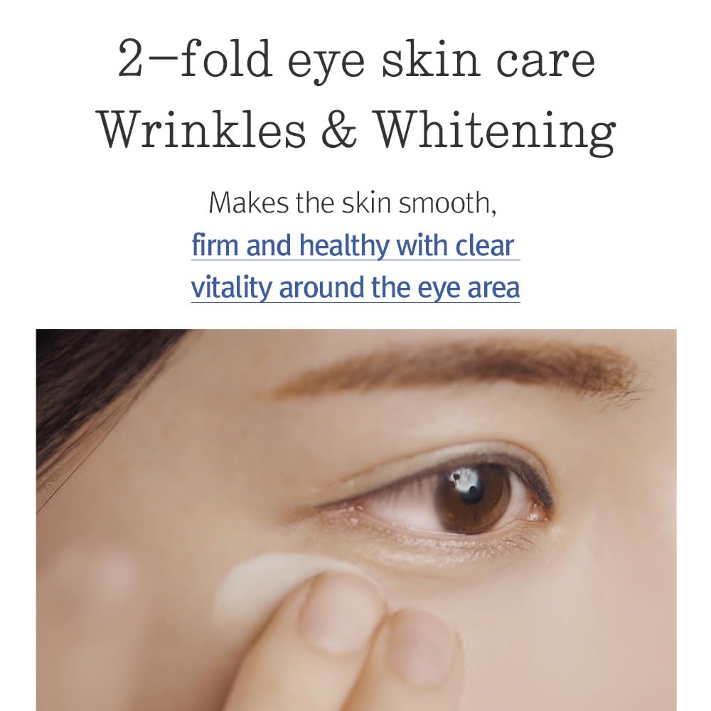[PKY] Pyunkang Yul Concentrated Eye Cream, 2-in-1 Brightening & Anti-Aging Care, Ginseng & Shea Butter for Wrinkle Care & Elasticity, Korean Skincare (25ml)