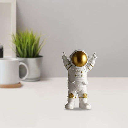 Street27® Cute Outer Space Astronaut Figurine Action Figure Toys Statue for Showpiece Home Living Room Decor Office Desktop Decoration Car Dashboard, Kids Birthday Party Gift, Resin