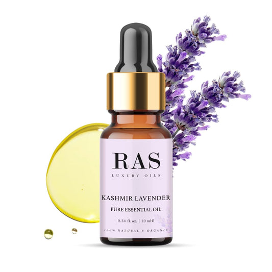 RAS LUXURY OILS Pure Essential Oil Organic 10ml (Tea tree) | Best For Acne, Face, Skin & Hair, Reduces Dark Spots, Dandruff