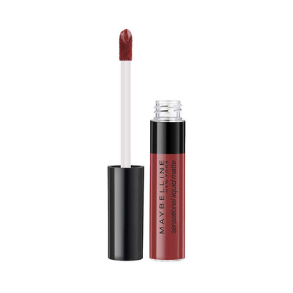 Maybelline New York Sensational Liquid Matte Lipstick, Non-sticky, Non-drying Lipstick, Hassle-Free & Precise Application, Long-lasting Liquid Matte Lipstick - 11 Made Easy|7ml
