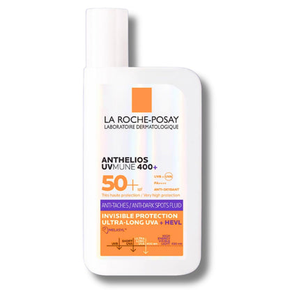 La Roche-Posay sunscreen bottle on a white background