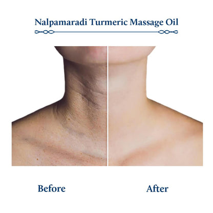Blue Nectar Nalpamaradi Thailam Skin Brightening Treatment Oil | Plant Based Body Oil and Face Oil for Glowing Skin Infused with Turmeric, Amla and Manjistha (16herbs, 100ml)