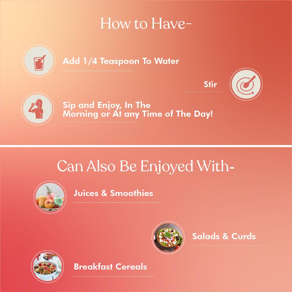 Instructions for using a product with images of food items on a pink background
