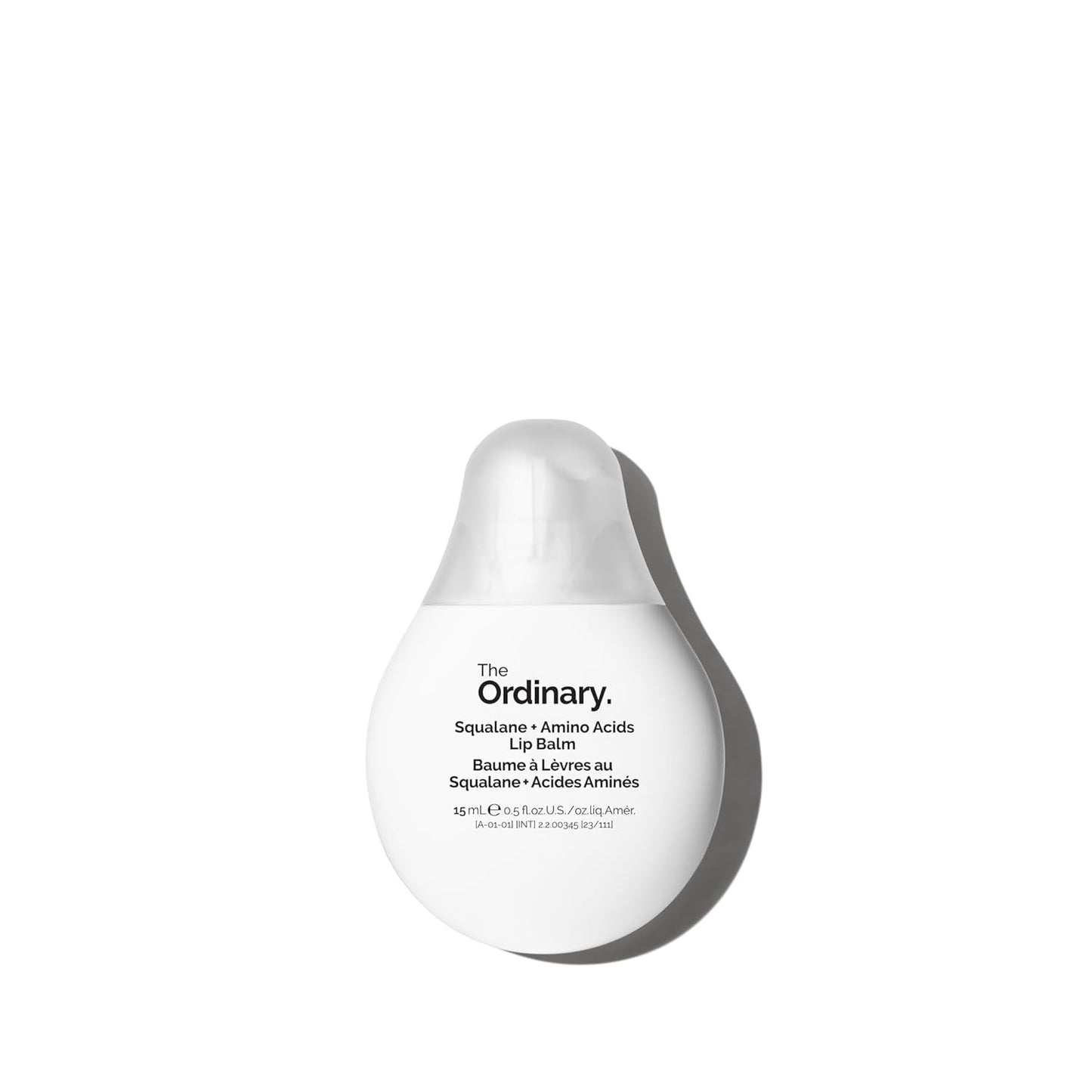 The Ordinary lip balm on a white background