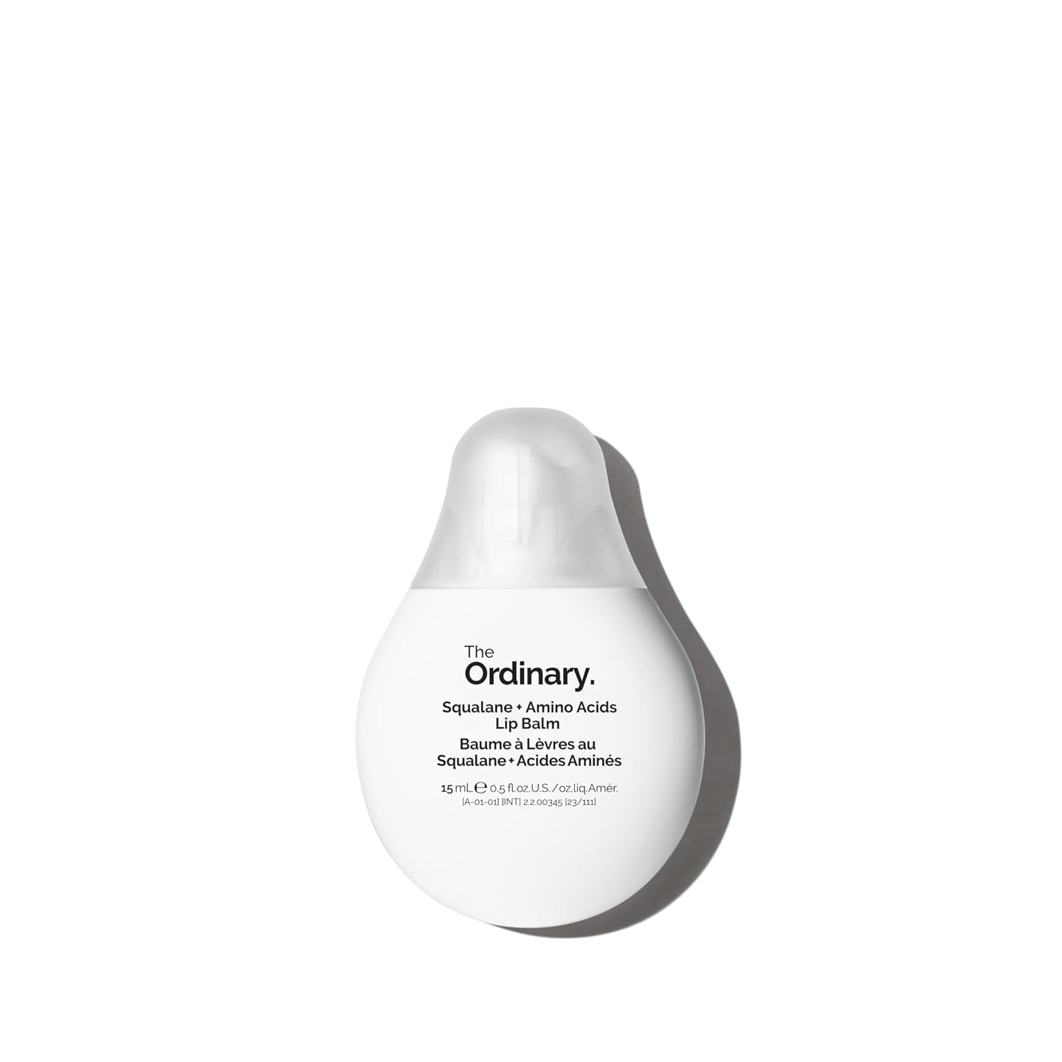 The Ordinary lip balm on a white background