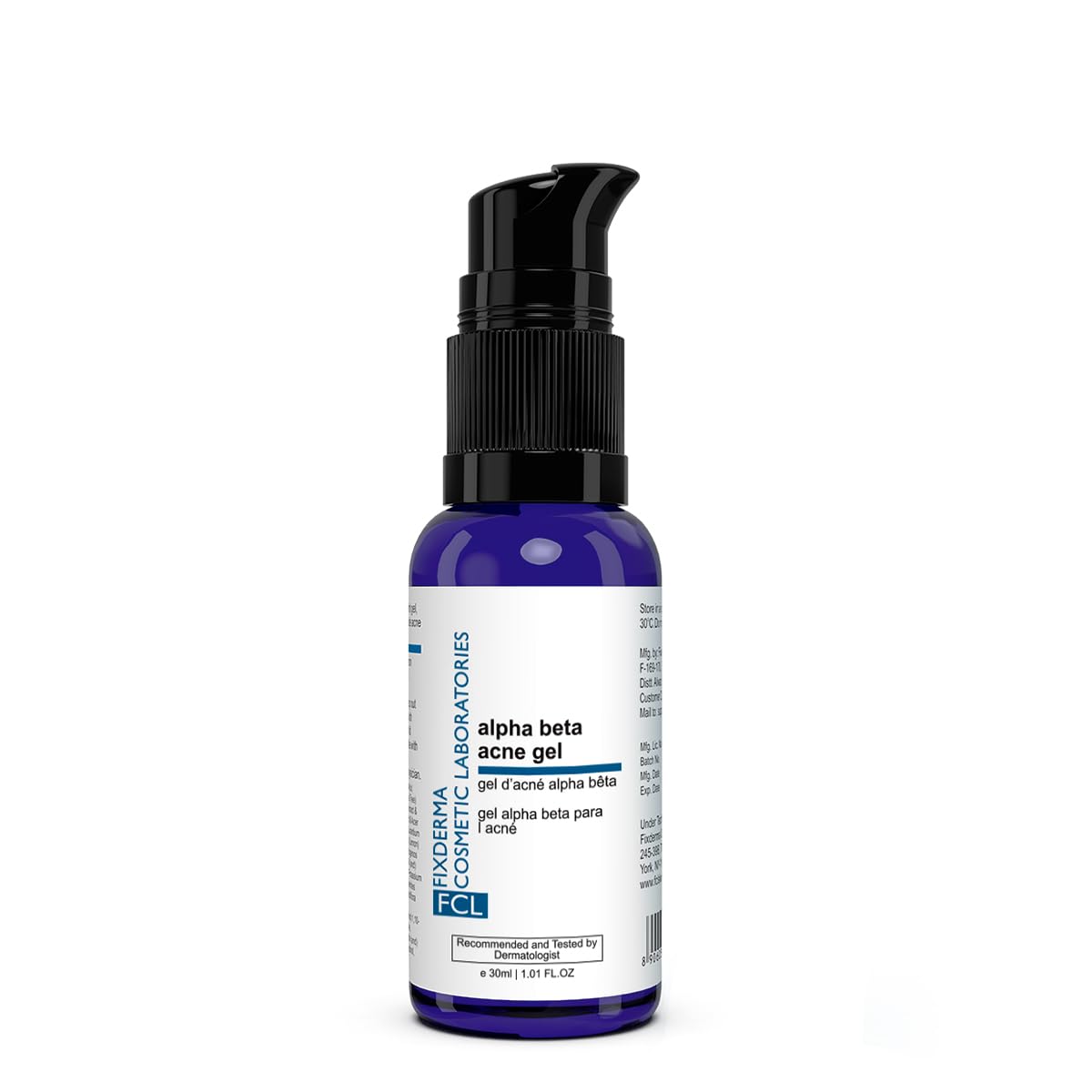 FCL Alpha Beta Acne Gel | Adapalene Gel 01 Acne Treatment | Glycolic Acid | Treats Open Pores Suitable For All Skin Types Paraben Free- 30ml