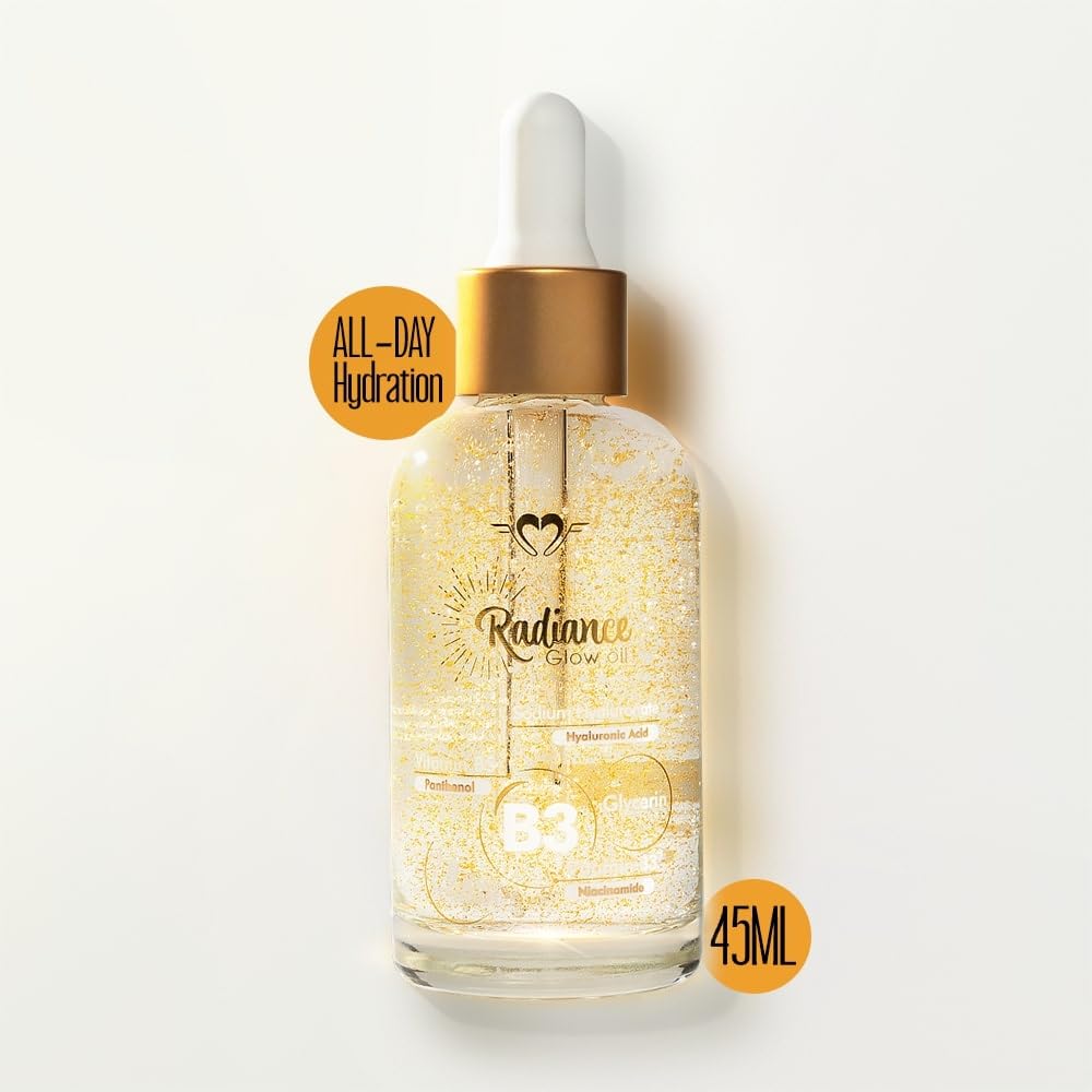 Daily Life Forever52 Radiance Glow Oil – Advanced Repair Serum Infused With Niacinamide, Hyaluronic Acid & Vitamin B5 To Deeply Hydrate, Nourish & Enhance Radiance (45ml)