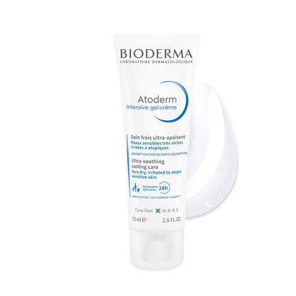 Bioderma Atoderm Intensive gel-creme bottle on a white background