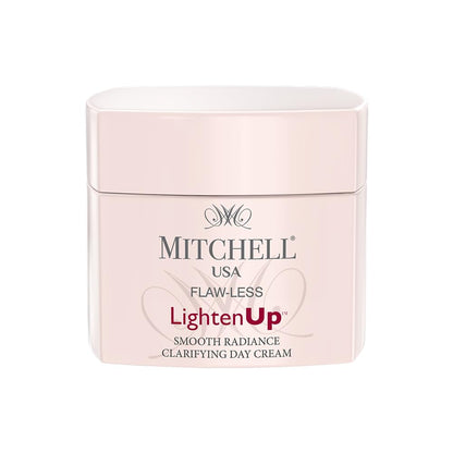 Mitchell USA Flawless Lighten Up Radiance Day Cream 50g | Moisturizer Cream | Peony, Alpha Arbutin, Niacinamide & Shea Butter | UVA/UVB Protection | Brightening Face Cream for Men & Women Daily Use