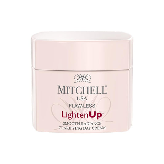 Mitchell USA Flawless Lighten Up Radiance Day Cream 50g | Moisturizer Cream | Peony, Alpha Arbutin, Niacinamide & Shea Butter | UVA/UVB Protection | Brightening Face Cream for Men & Women Daily Use