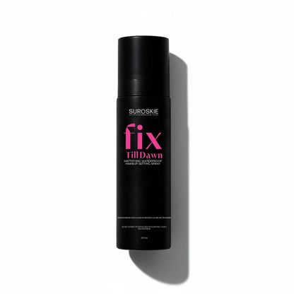 Suroskie Fix Till Dawn Makeup Fixer 100Ml | Long Lasting Makeup Setting Spray With Matte Finish | Niacinamide & Hyaluronic | Lasts Up To 15Hrs | Non Sticky, Quick Drying & Waterproof | All Skin Types