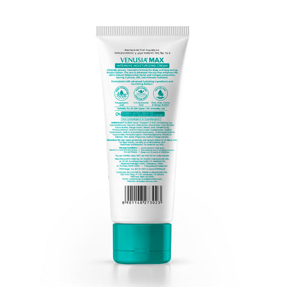 VENUSIA Dr. Reddy's Max Cream | Dermatologist Rec. for Dry to Very Dry Skin | Clinically Proven 24 hrs Moisturization | Paraben Free | Face & Body | Cocoa, Mango & Aloe Butter | 75g