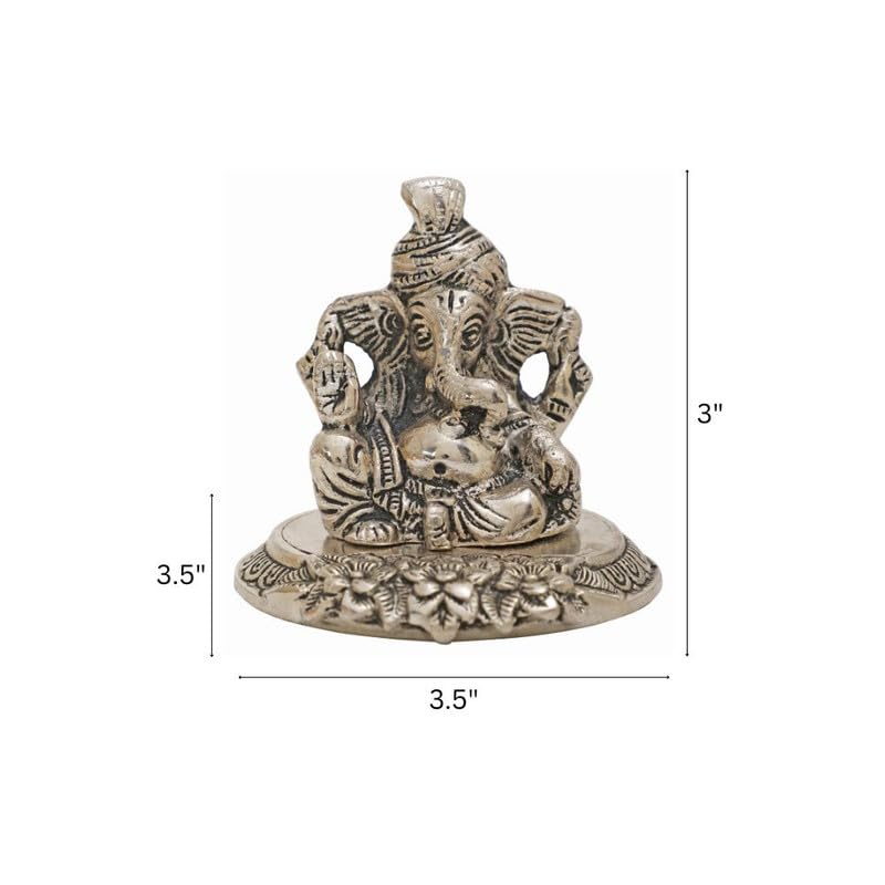 Pagdi Ganesh Idol Showpiece | 'Congratulations' Tag with Velvet Box & Carry Bag | Ideal for Weddings, Housewarmings, and Festive Celebrations