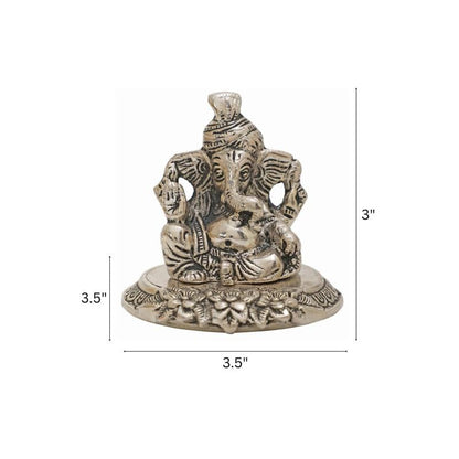 Pagdi Ganesh Idol Showpiece | 'Congratulations' Tag with Velvet Box & Carry Bag | Ideal for Weddings, Housewarmings, and Festive Celebrations