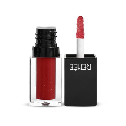 RENEE See Me Shine Lip Gloss - It's Bloody Red l Long Lasting, Moisturizing Impact l Nourished Finish l Ultra Glossy Feel l Non-Sticky, Hydrating Formula l Infused with Jojoba Oil & Vitamin E l 2.5 ml