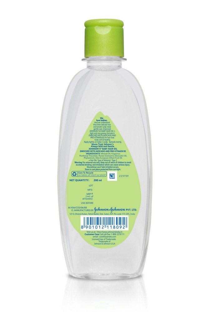 Johnson's & Johnson Baby Hair Oil 200Ml