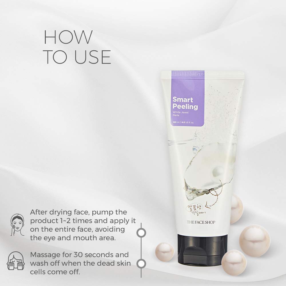 Tube of 'Smart Peeling' product with usage instructions on a white background