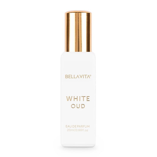 Bella Vita Luxury White Oud | Long Lasting Unisex EDP 20ml | with Orange, Patchouli, Musk | Oud & Fruity Premium Fragrance Perfume for Unisex | Great for Everyday Use