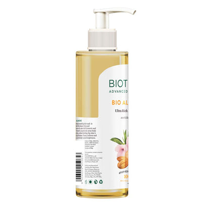 Biotique Almond Oil Ultra Rich Body Wash| Maintains Skin’s Natural pH |100% Botanical Extracts| Soap-Free Body Wash Suitable for All Skin Types | 200mL