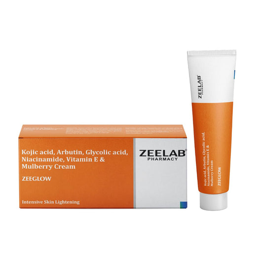 Zeelab pharmacy cream tube and packaging on a white background