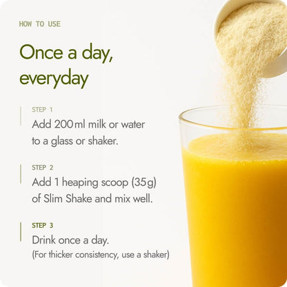 Kapiva Mango Slim Shake 750g | High-Protein Meal Replacement Drink with 7 Ayurvedic Herbs for Weight Control