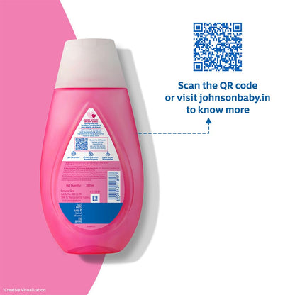 Johnson's Baby Active Kids Shiny Drops Shampoo, 200ml | With Argan Oil & Silk Proteins | For Shiny & Silky Hair |Deeply Cleanses Hair & Scalp | No More Tears Formula | No Added Parabens, Dyes, Sulphates & Pthalates | Paediatrician Tested