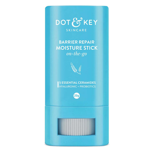 Zephivo DOT & KEY Barrier Repair Moisture Stick On-The-Go Non Sticky Ceramides Moisturizer With Hyaluronic + Probiotic For Intense Moisturization&Skin Strengthening|For Dry Skin, Normal & Sensitive Skin|20G
