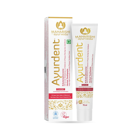 Zephivo Maharishi Ayurveda Ayurdent Toothpaste, Unique Saliva Balancing Formula, for Toothache, Bleeding Gums, Sensitivity, Cavities, Plaque & Bad breath, Non Foaming, No SLS & Fluoride
