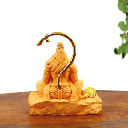 Resin Lord Hanuman Idol Decorative Statue for Home Mandir, Car Dashboard, Vastu & Spiritual Gifting