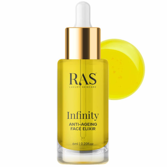 RAS Luxury Oils Infinity Anti Ageing Face Elixir Natural And Organic Beauty Oil Enriched with vitamins Non Greasy Face Oil