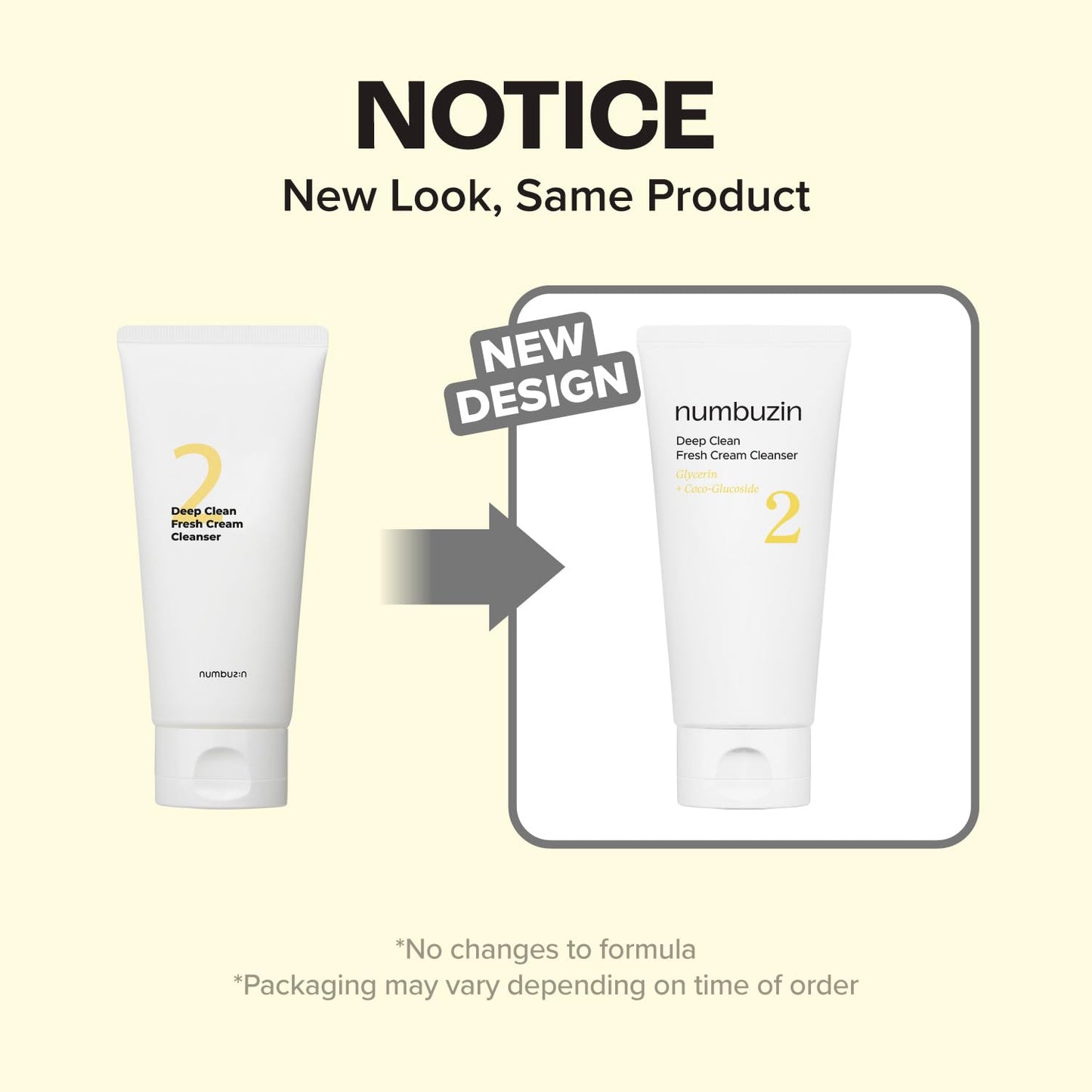 numbuzin No.2 Deep Clean Fresh Cream Cleanser, 4.05oz/ 120ml | Whipped cream foam, Deep Pore Cleansing, Natural cleaning ingredient, Moisturizing
