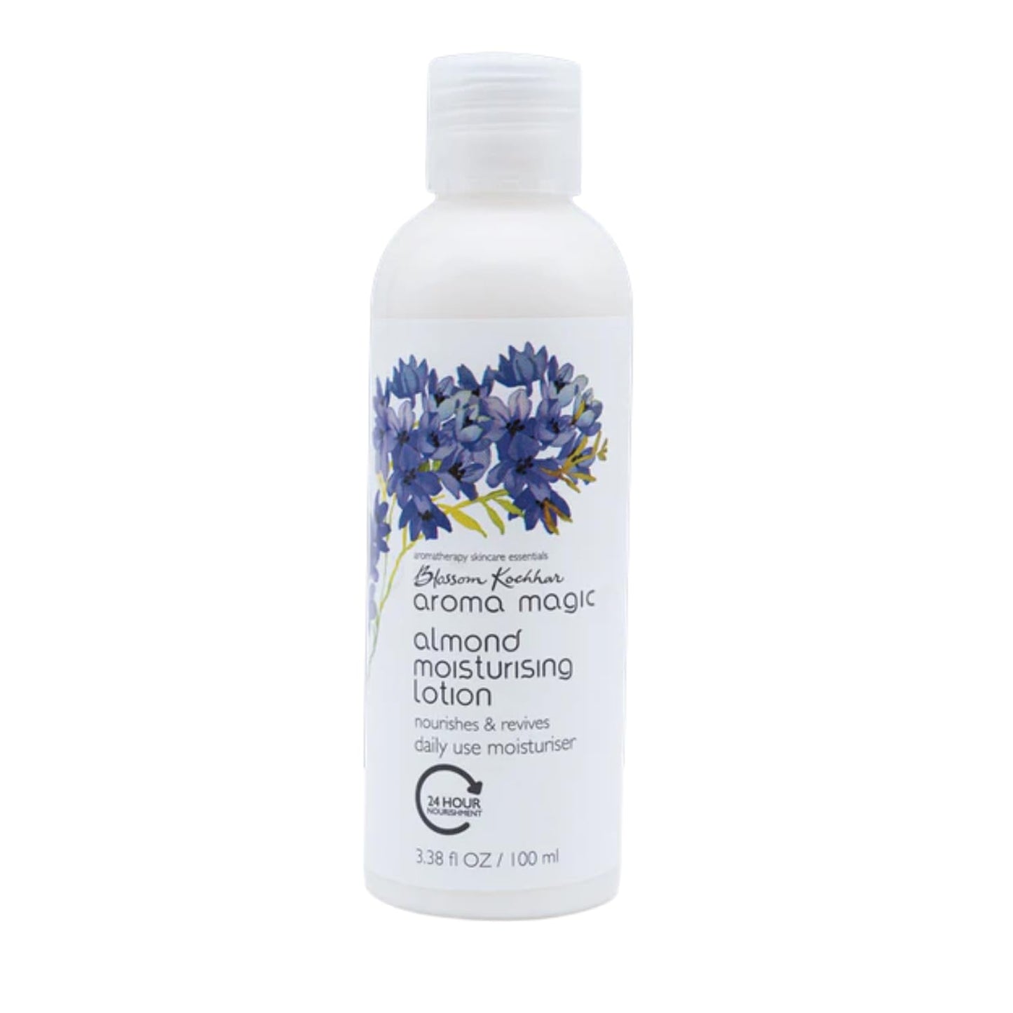 Aroma Magic Almond Moisturising Lotion SPF 15| for 24H nourishment |Moisturizes & revives skin| lotus leaf extracts, jojoba oils, geranium & rose essential oils| Daily Use for Dry Skin - 100ml