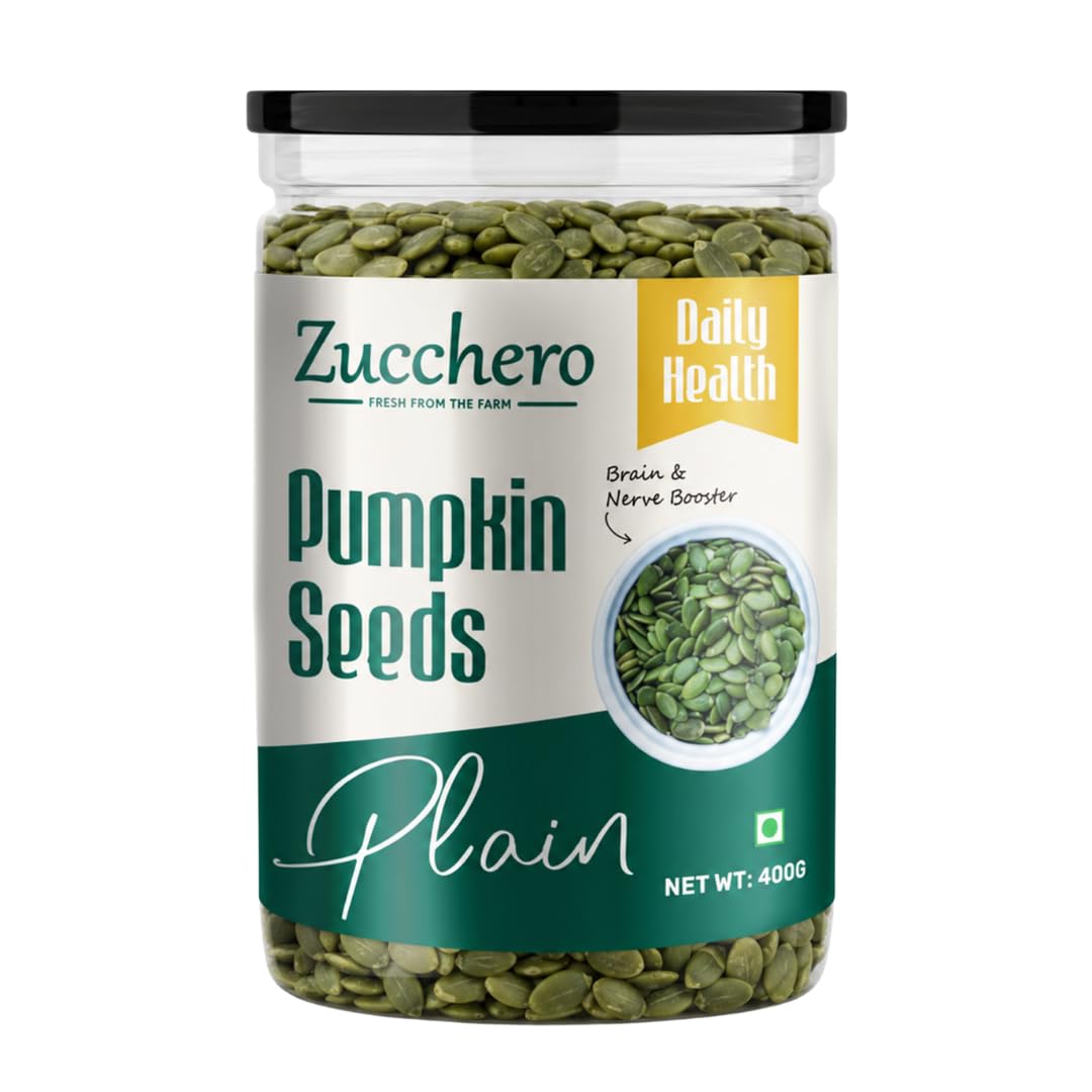 Zucchero Pumpkin Seeds (1kg) -Raw AAA Grade Seeds for eating |30 g Protein | Brain Booster| Super Food | Healthy Snack | Immunity Booster | Real Food | Lab Tested