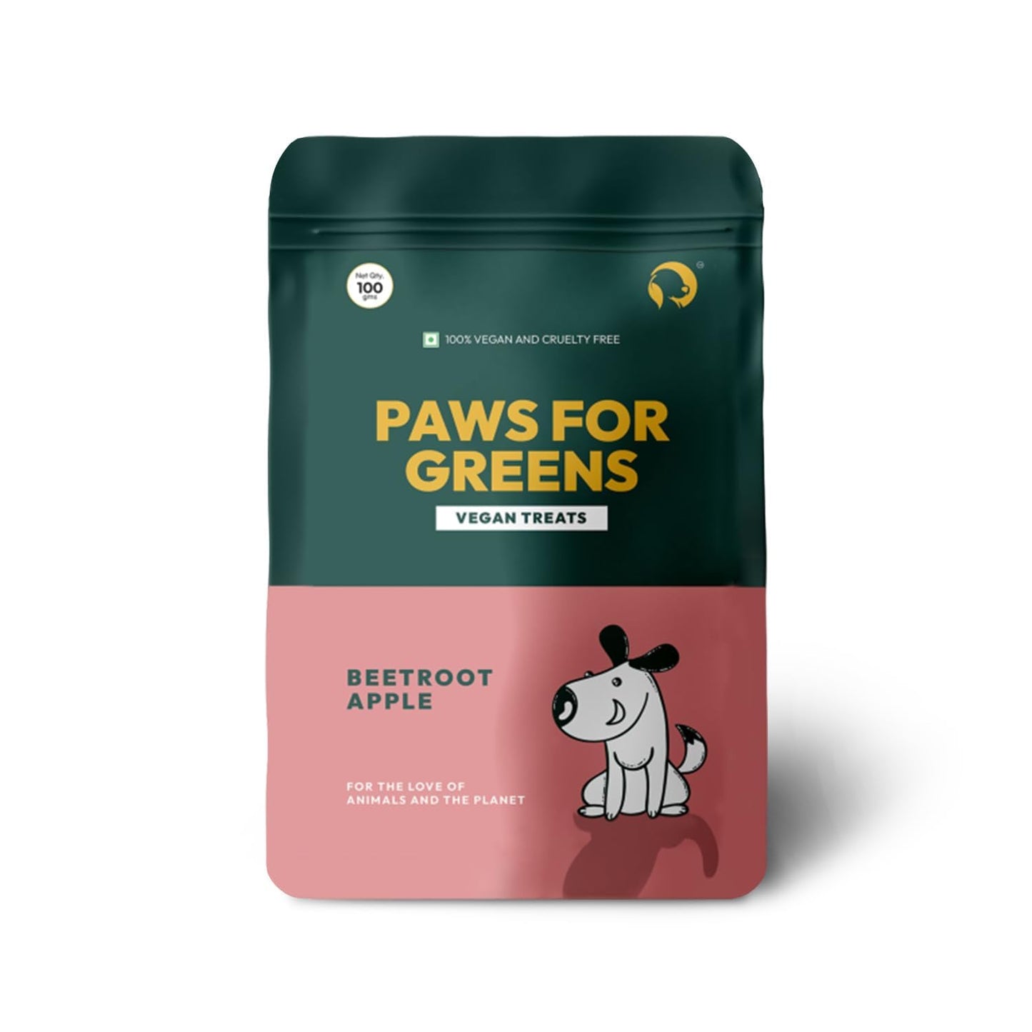 PAWS FOR GREENS Multivitamin Dog Treats 100% Natural Plant-Based Meat-Free Dog Biscuits Healthy & Veg Dog/Puppy Snacks (100grams)